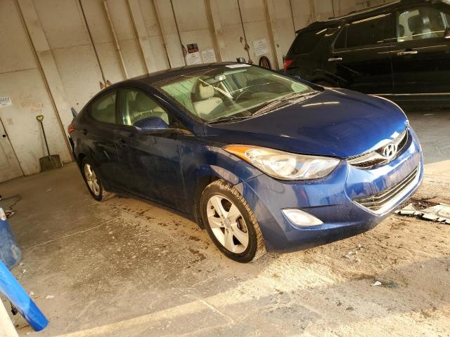 KMHDH4AEXDU576068 - 2013 HYUNDAI ELANTRA GLS BLUE photo 4