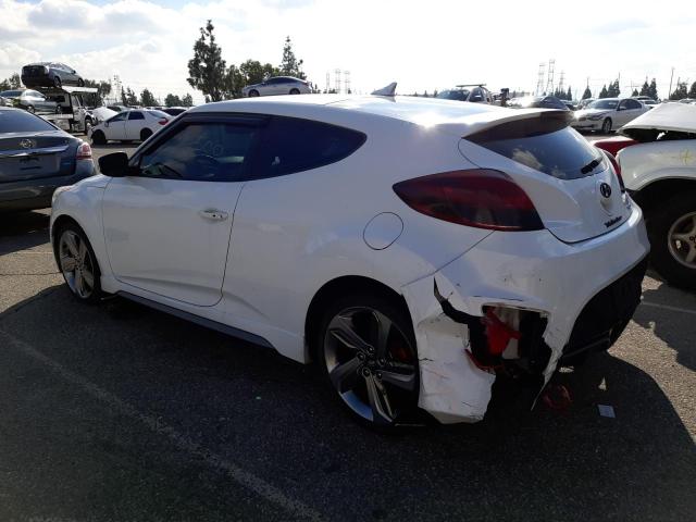 KMHTC6AE1DU159508 - 2013 HYUNDAI VELOSTER TURBO WHITE photo 3