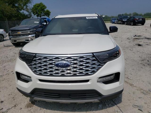 1FM5K8HC3LGB56165 - 2020 FORD EXPLORER PLATINUM WHITE photo 5