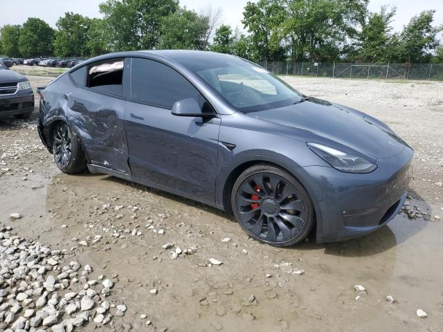 7SAYGDEF9NF455315 - 2022 TESLA MODEL Y GRAY photo 4