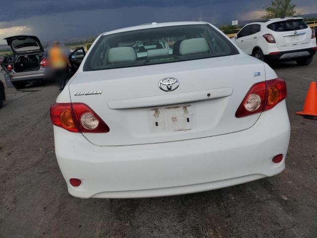 1NXBU40E39Z076684 - 2009 TOYOTA COROLLA BASE WHITE photo 6
