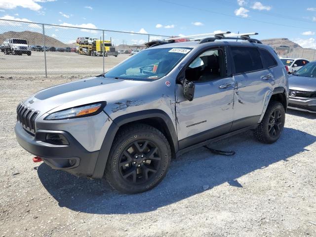 1C4PJMBX0JD527477 - 2018 JEEP CHEROKEE TRAILHAWK SILVER photo 1