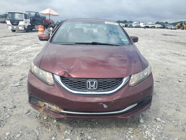 19XFB2F51EE075842 - 2014 HONDA CIVIC LX BURGUNDY photo 5