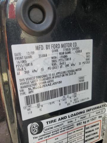 5LMJJ2J5XAEJ05150 - 2010 LINCOLN NAVIGATOR 黑色 照片 13