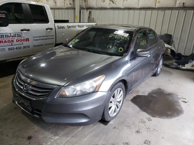 1HGCP2F81CA076232 - 2012 HONDA ACCORD EXL GRAY photo 2