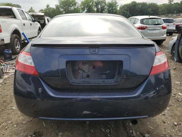 2HGFG126X7H585190 - 2007 HONDA CIVIC LX BLUE photo 6