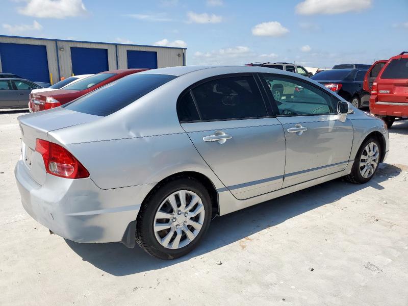 2HGFA16518H343604 - 2008 HONDA CIVIC LX SILVER photo 3