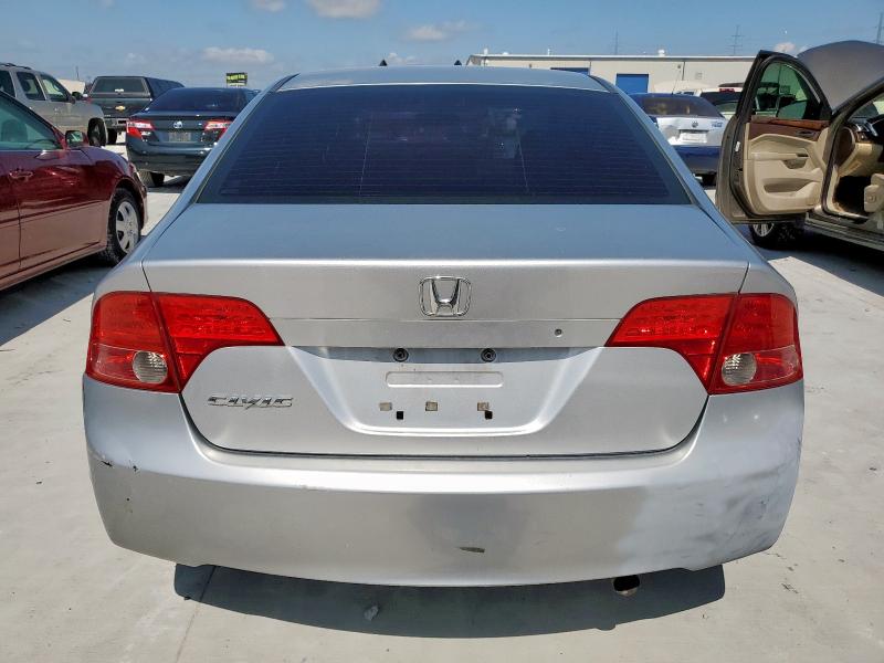 2HGFA16518H343604 - 2008 HONDA CIVIC LX SILVER photo 6