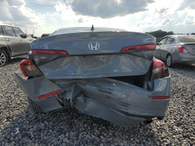 2HGFE2F50NH563905 - 2022 HONDA CIVIC SPORT GRAY photo 6