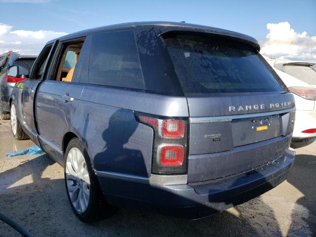 SALGV5SE4MA424957 - 2021 LAND ROVER RANGE ROVE AUTOBIOGRAPHY BLUE photo 3