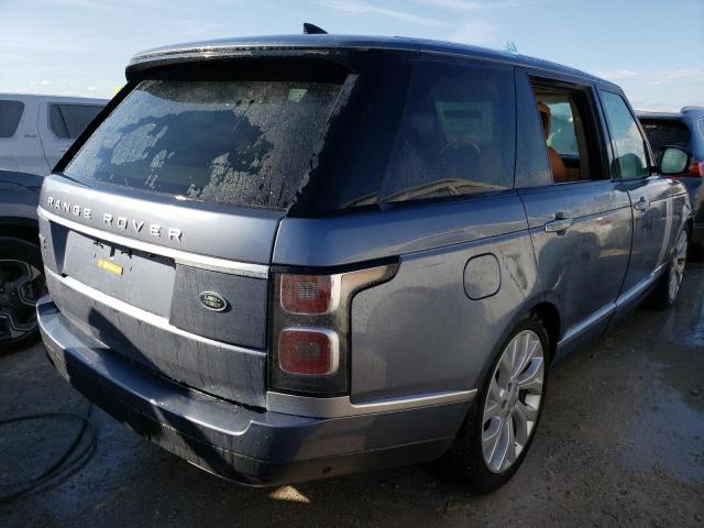 SALGV5SE4MA424957 - 2021 LAND ROVER RANGE ROVE AUTOBIOGRAPHY BLUE photo 4