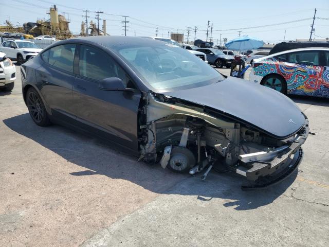 5YJ3E1EA3RF833795 - 2024 TESLA MODEL 3 GRAY photo 4