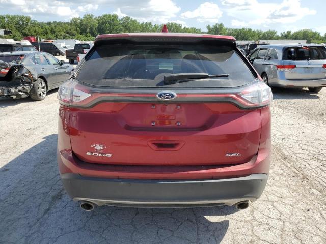 2FMPK3J82JBC30116 - 2018 FORD EDGE SEL RED photo 6