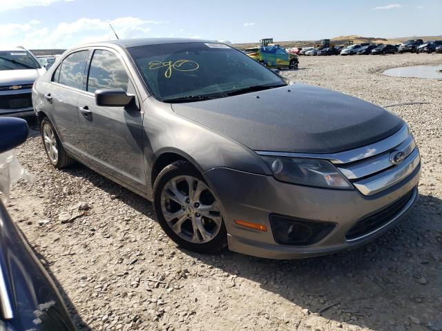 3FAHP0HA3CR177910 - 2012 FORD FUSION SE GRAY photo 4