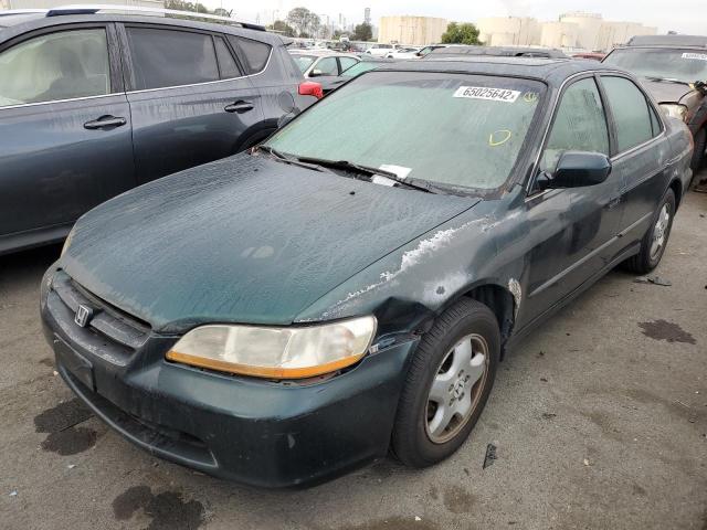 1HGCG1655XA023717 - 1999 HONDA ACCORD EX GREEN photo 2