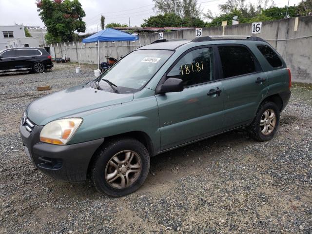 KNDJE723X77335046 - 2007 KIA SPORTAGE EX GRAY photo 1