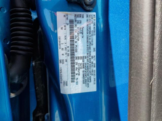 1FADP3F29FL288217 - 2015 FORD FOCUS SE BLUE photo 12