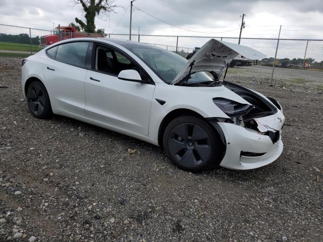 5YJ3E1EB2MF079855 - 2021 TESLA MODEL 3 WHITE photo 4