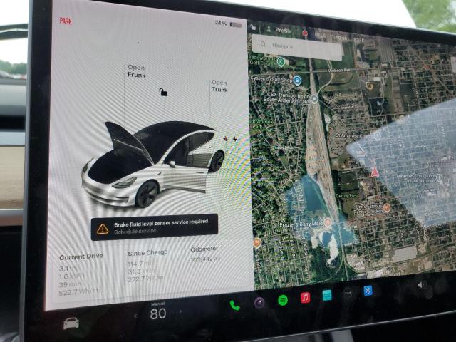 5YJ3E1EB2MF079855 - 2021 TESLA MODEL 3 WHITE photo 9