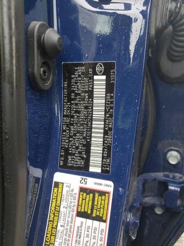 4T1S11AK7RU264524 - 2024 TOYOTA CAMRY SE NIGHT SHADE BLUE photo 12