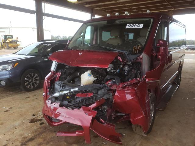 3C6TRVAG6JE153364 - 2018 RAM PROMASTER 1500 STANDARD BURGUNDY photo 2