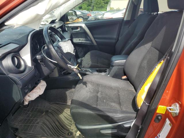 JTMRFREV4GJ074329 - 2016 TOYOTA RAV4 XLE ORANGE photo 7