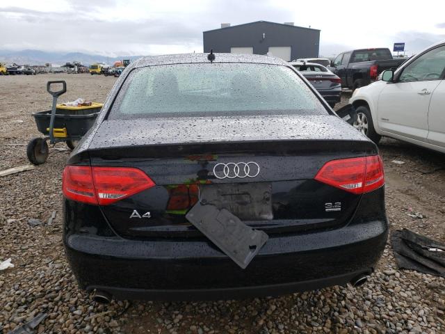 WAULK78K29N048165 - 2009 AUDI A4 3.2 QUATTRO BLACK photo 6