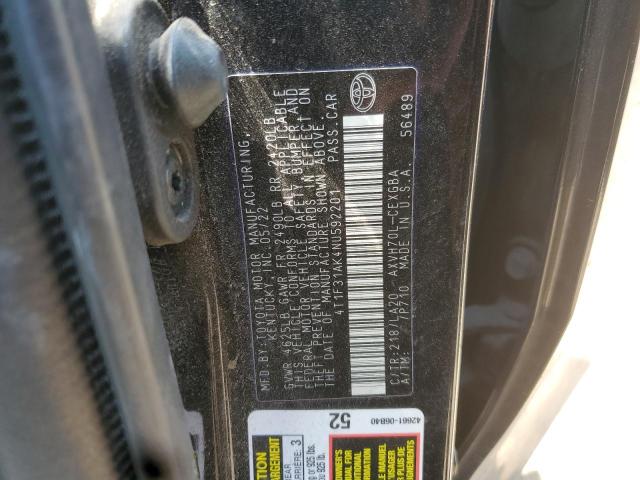 4T1F31AK4NU592201 - 2022 TOYOTA CAMRY XLE Negro foto 13