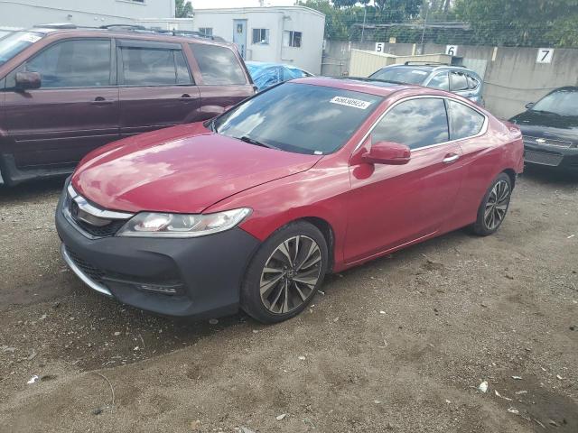 1HGCT2A86HA000337 - 2017 HONDA ACCORD EXL RED photo 1