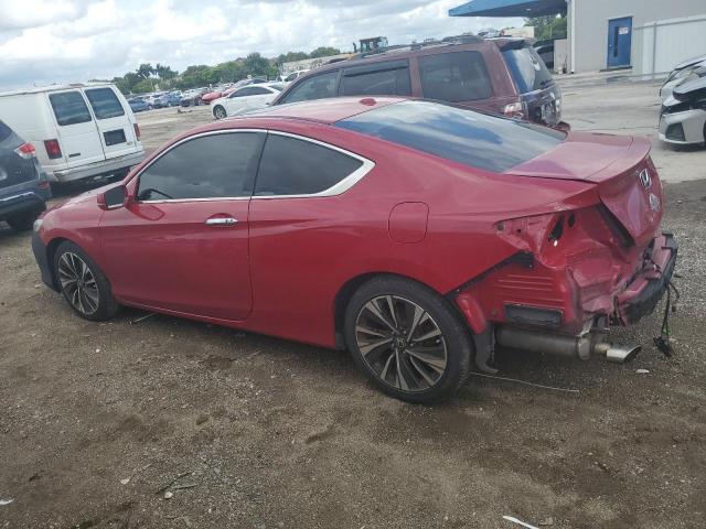 1HGCT2A86HA000337 - 2017 HONDA ACCORD EXL RED photo 2