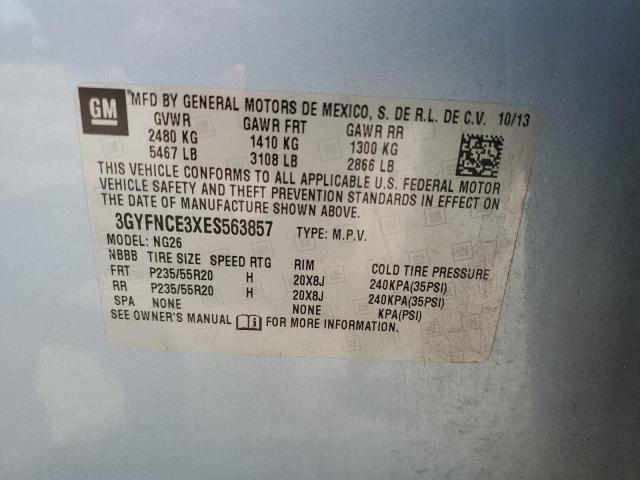 3GYFNCE3XES563857 - 2014 CADILLAC SRX PERFORMANCE COLLECTION Көк фото 13