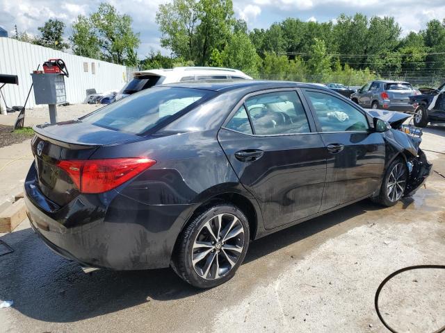 2T1BURHE5KC153094 - 2019 TOYOTA COROLLA L BLACK photo 3