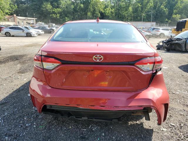 5YFEPMAE5MP220684 - 2021 TOYOTA COROLLA LE RED photo 6