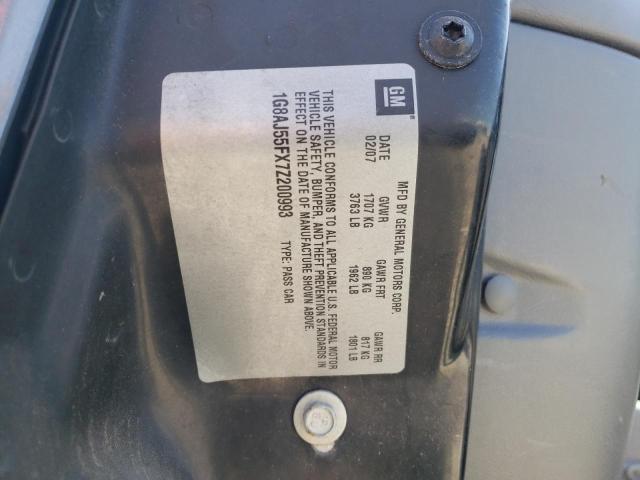 1G8AJ55FX7Z200993 - 2007 SATURN ION LEVEL 2 灰色 照片 12