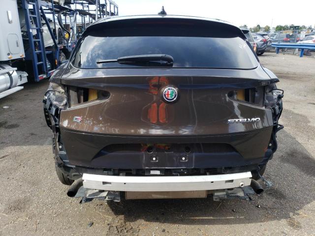ZASFAKBN0J7B76378 - 2018 ALFA ROMEO STELVIO TI BROWN photo 6