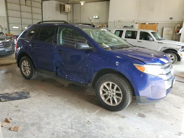 2FMDK3GC3EBB64552 - 2014 FORD EDGE SE BLUE photo 4