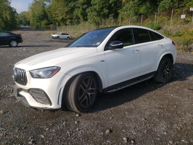 4JGFD6BB3MA196527 - 2021 MERCEDES-BENZ GLE COUPE AMG 53 4MATIC WHITE photo 1