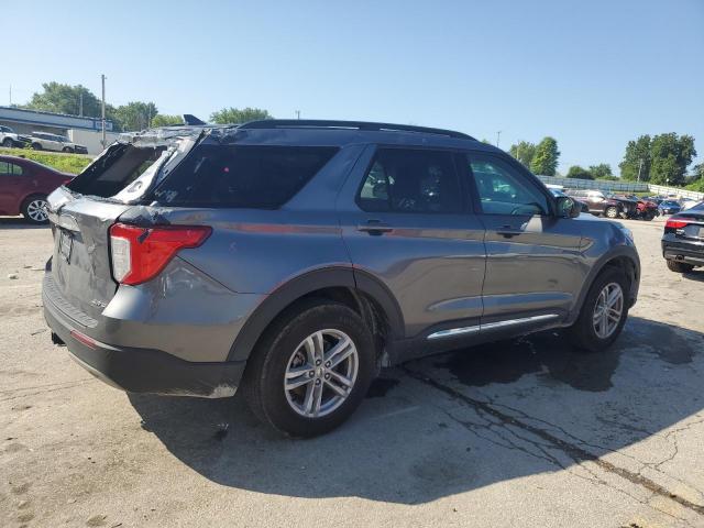 1FMSK8DH2MGC10772 - 2021 FORD EXPLORER XLT SILVER photo 3