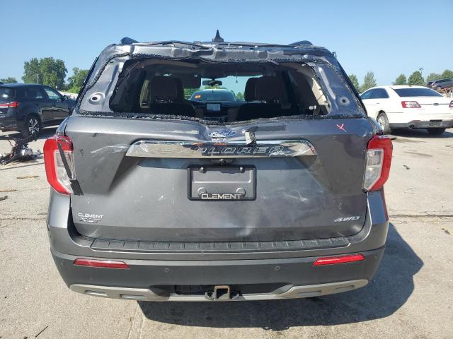 1FMSK8DH2MGC10772 - 2021 FORD EXPLORER XLT SILVER photo 6