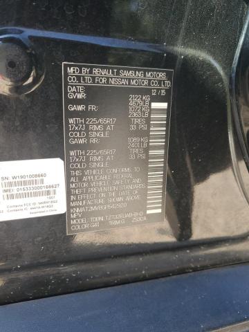 KNMAT2MV8GP642920 - 2016 NISSAN ROGUE S BLACK photo 13