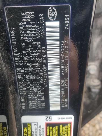 4T1F31AK8PU616180 - 2023 TOYOTA CAMRY XLE 黑色 照片 12