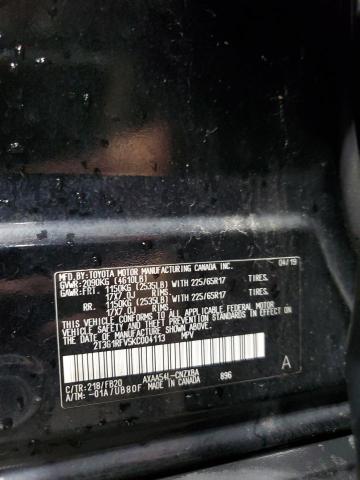 2T3G1RFV5KC004113 - 2019 TOYOTA RAV4 LE Чорний фото 13