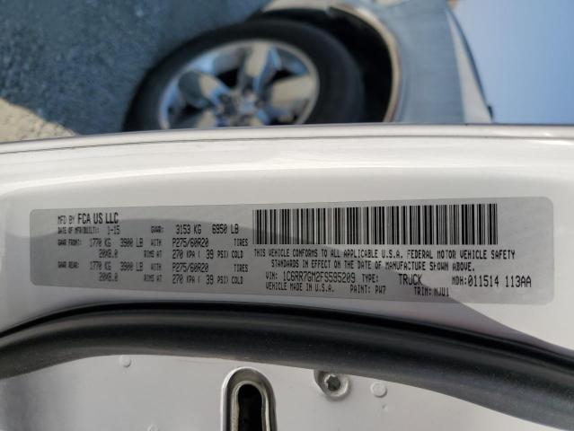 1C6RR7GM2FS595209 - 2015 RAM 1500 SLT أبيض صورة 12