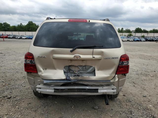 JTEDP21A640023834 - 2004 TOYOTA HIGHLANDER BASE GOLD photo 6