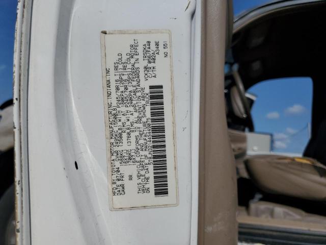 5TBJN32144S449075 - 2004 TOYOTA TUNDRA BEIGE photo 12