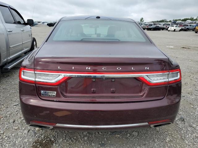 1LN6L9RP6H5602840 - 2017 LINCOLN CONTINENTA RESERVE MAROON photo 6