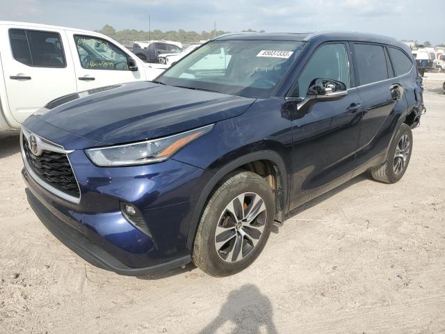 5TDGZRAH7MS084429 - 2021 TOYOTA HIGHLANDER XLE Կապույտ լուսանկար 1