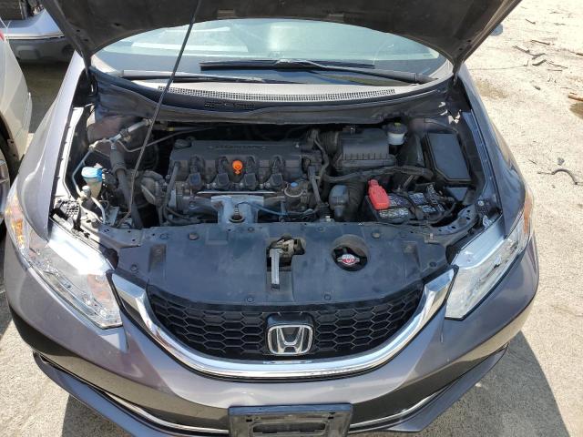 19XFB2F94FE234941 - 2015 HONDA CIVIC EXL ნაცრისფერი ფოტო 11