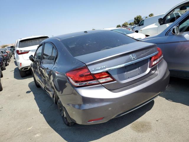 19XFB2F94FE234941 - 2015 HONDA CIVIC EXL ნაცრისფერი ფოტო 2