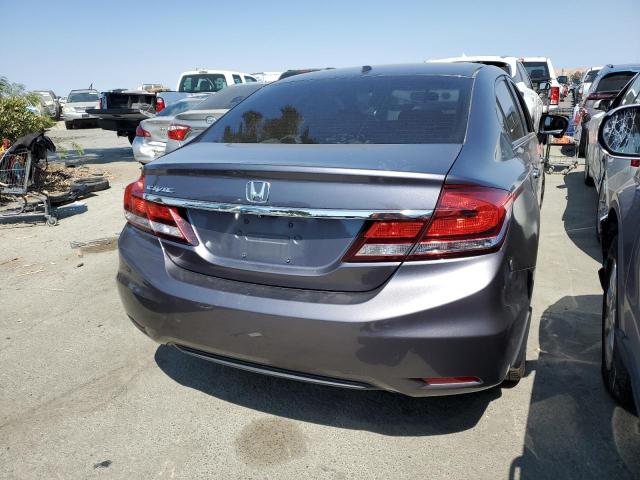 19XFB2F94FE234941 - 2015 HONDA CIVIC EXL ნაცრისფერი ფოტო 3